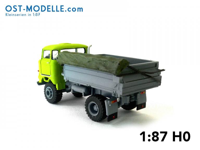 IFA W50LA ND 3-Seitenkipper hoher Bordwand offener Plane
